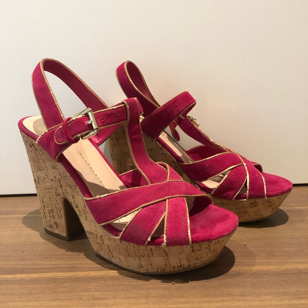 Dolce Vita Hot Pink platform heels! Size 10
